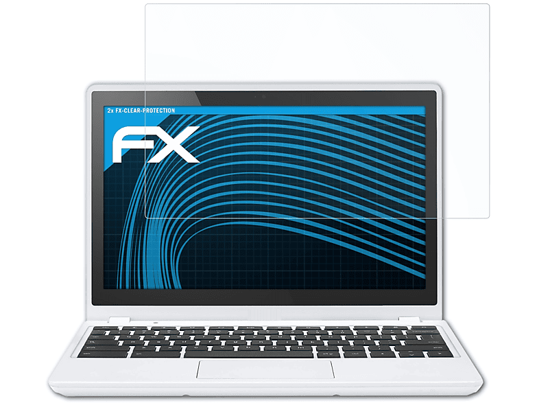 ATFOLIX 2x FX-Clear (Acer)) Displayschutz(für (11.6 Inch) C720 Google Chromebook