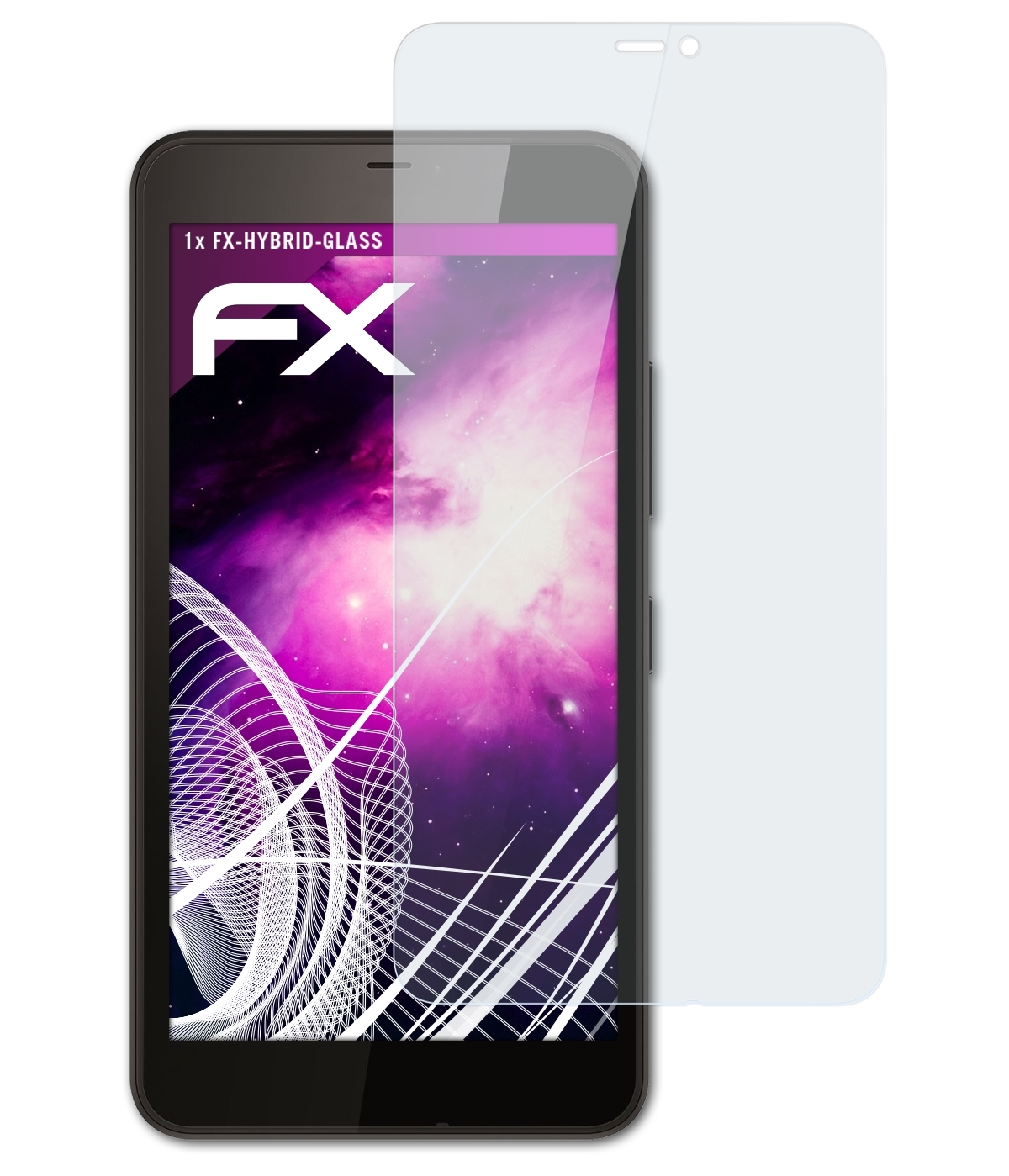 640 Microsoft ATFOLIX FX-Hybrid-Glass Lumia Schutzglas(für XL)