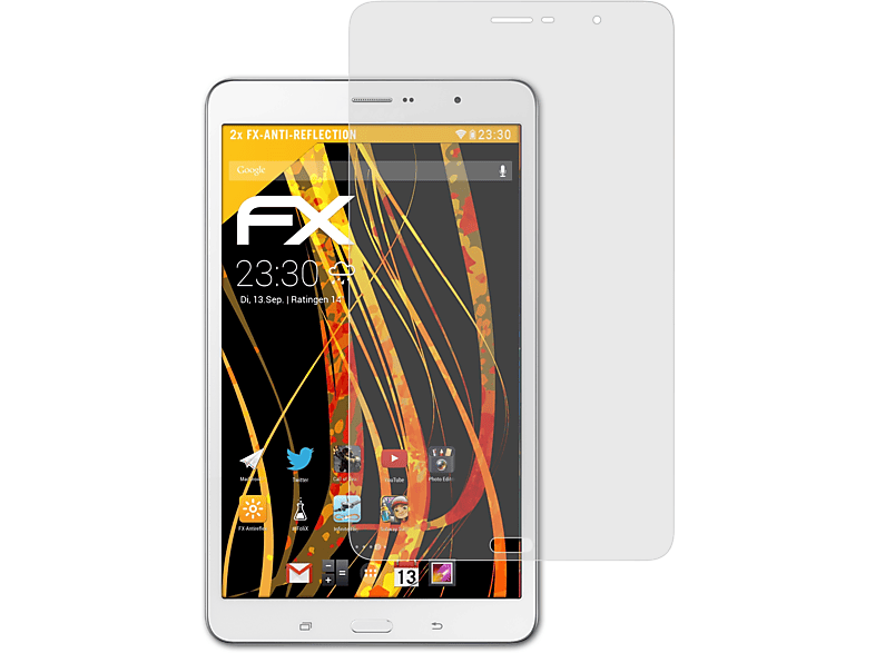 ATFOLIX 2x FX-Antireflex Displayschutz(für LTE TabPro 8.4 Samsung (SM-T325)) Galaxy