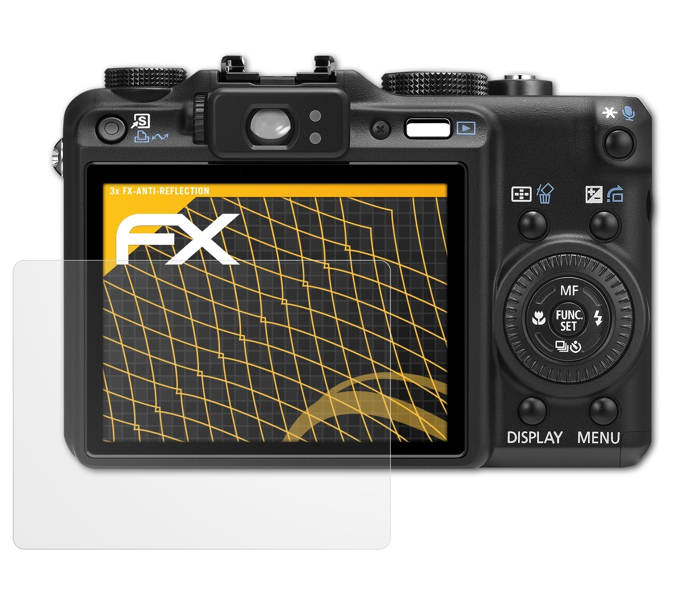 FX-Antireflex Displayschutz(für G9) Canon ATFOLIX PowerShot 3x