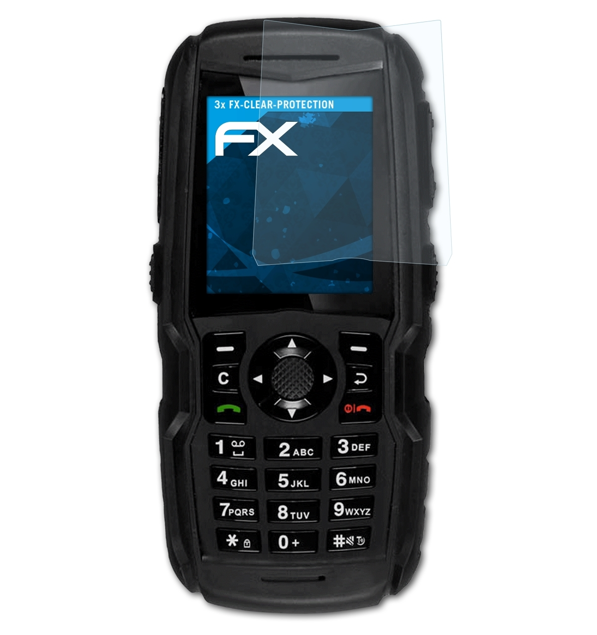 ATFOLIX 3x XP5300 Force Displayschutz(für 3G) FX-Clear Sonim