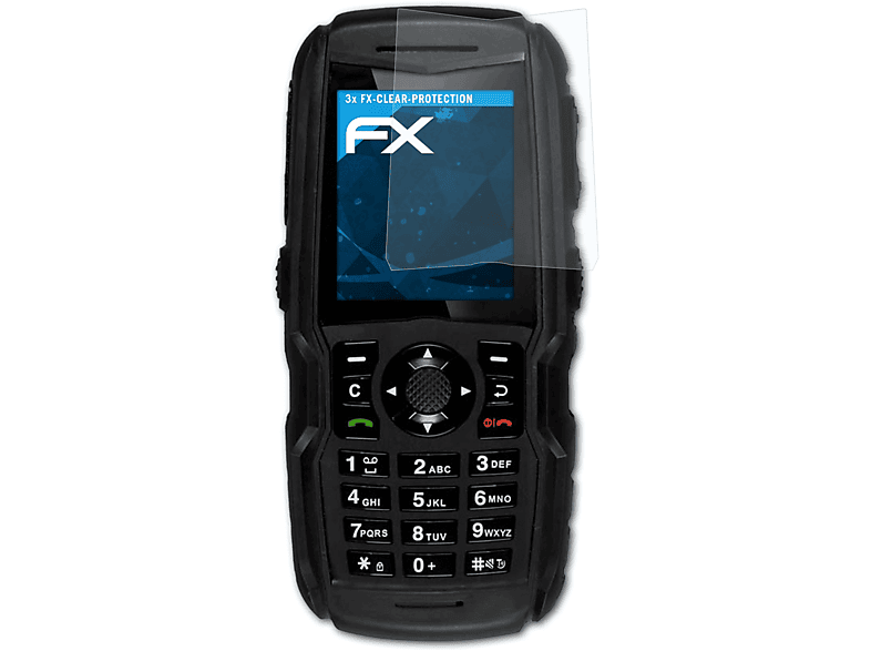 3x Sonim XP5300 Displayschutz(für FX-Clear Force ATFOLIX 3G)