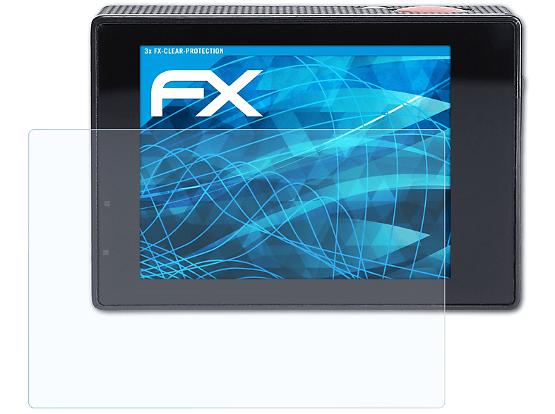 525) Displayschutz(für FX-Clear ATFOLIX 3x Actioncam Rollei