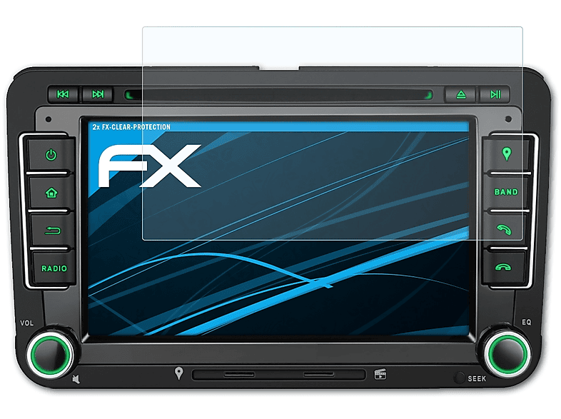 ATFOLIX 2x FX-Clear Displayschutz(für Pumpkin ND0376B 7 Inch)