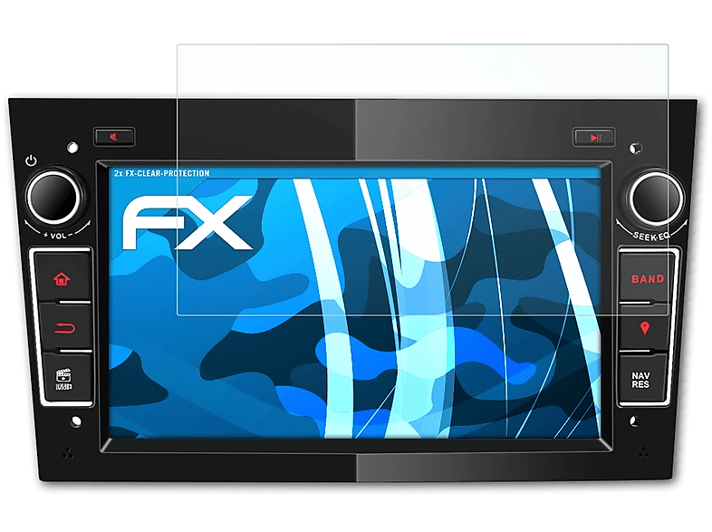 ATFOLIX 2x FX-Clear Displayschutz(für Pumpkin ND0473B 7 Inch)
