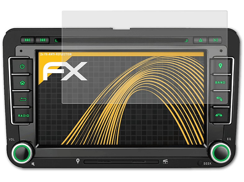 ATFOLIX 2x FX-Antireflex Displayschutz(für Pumpkin ND0376B 7 Inch)