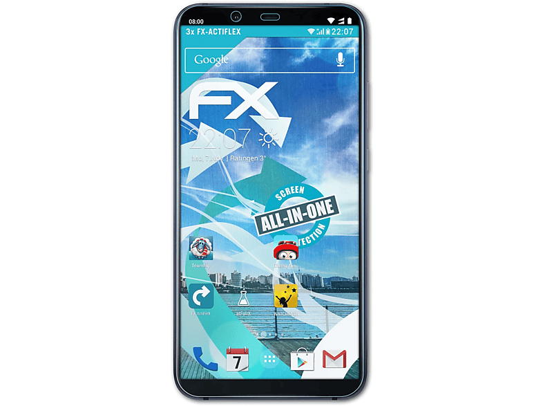 Nokia ATFOLIX FX-ActiFleX Displayschutz(für 8.1) 3x