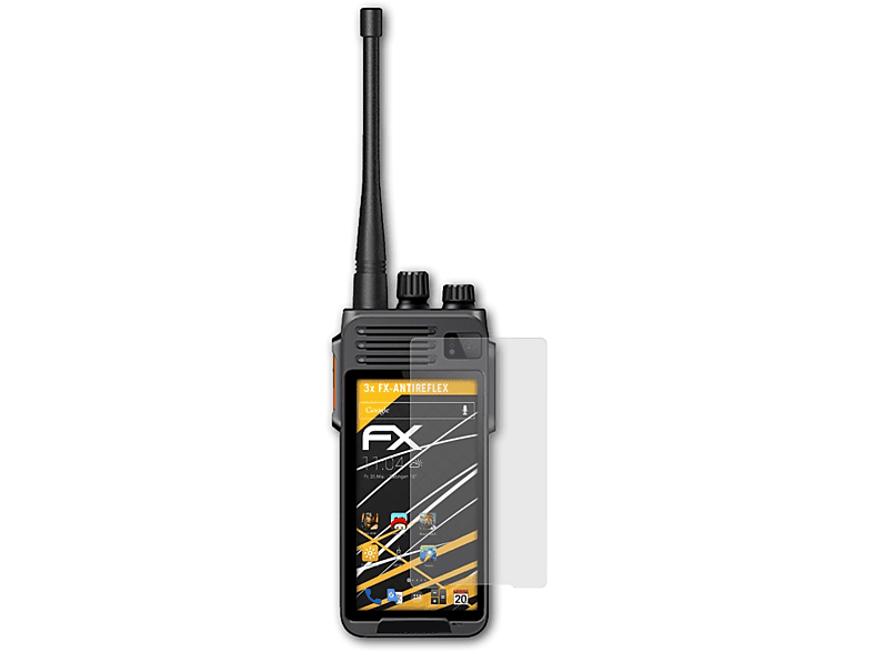 ATFOLIX 3x Runbo FX-Antireflex VHF) Displayschutz(für K1