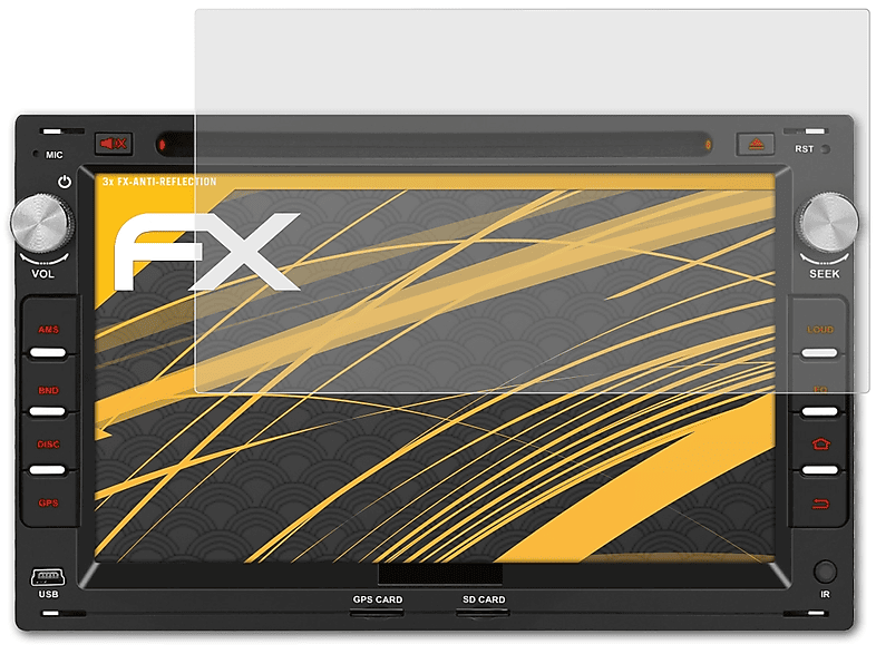 ATFOLIX 3x FX-Antireflex Displayschutz(für Pumpkin AA0407B 7 Inch)