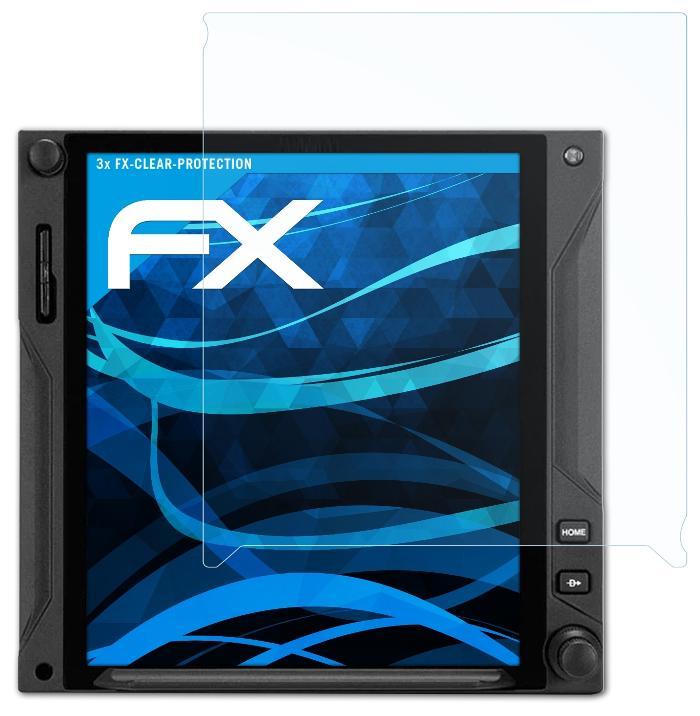 ATFOLIX 3x FX-Clear Displayschutz(für Garmin 750Xi) GTN