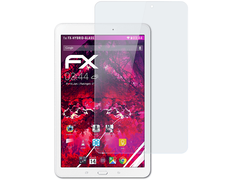 ATFOLIX FX-Hybrid-Glass Schutzglas(für Samsung Galaxy Tab E 8.0 (SM-T377))