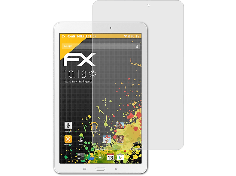 ATFOLIX 2x FX-Antireflex Displayschutz(für Samsung 8.0 Galaxy E Tab (SM-T377))