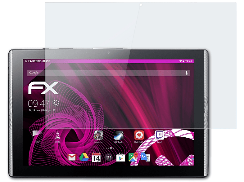 ATFOLIX FX-Hybrid-Glass Schutzglas(für Acer 10 One Iconia (B3-A40))