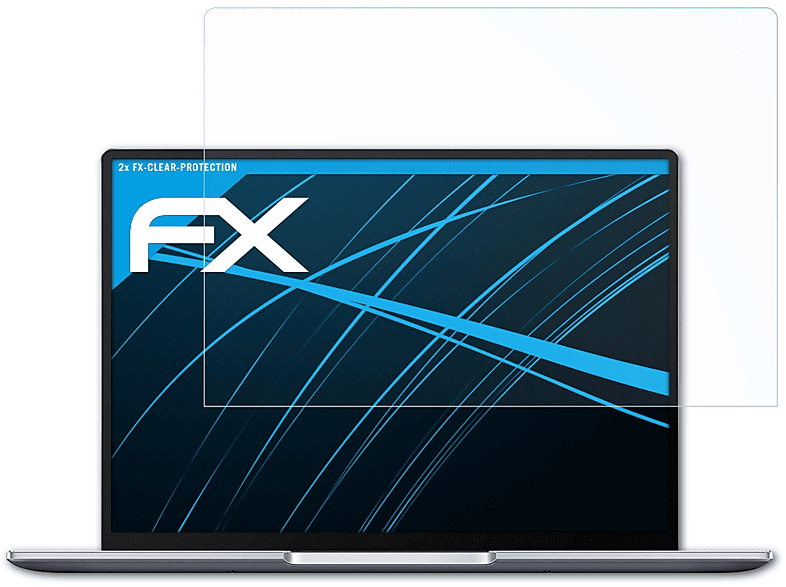ATFOLIX 2x FX-Clear Displayschutz(für Huawei MateBook 14 (2020))