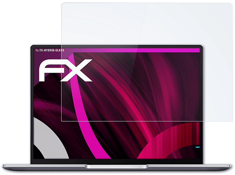 ATFOLIX 14 MateBook Schutzglas(für (2020)) FX-Hybrid-Glass Huawei