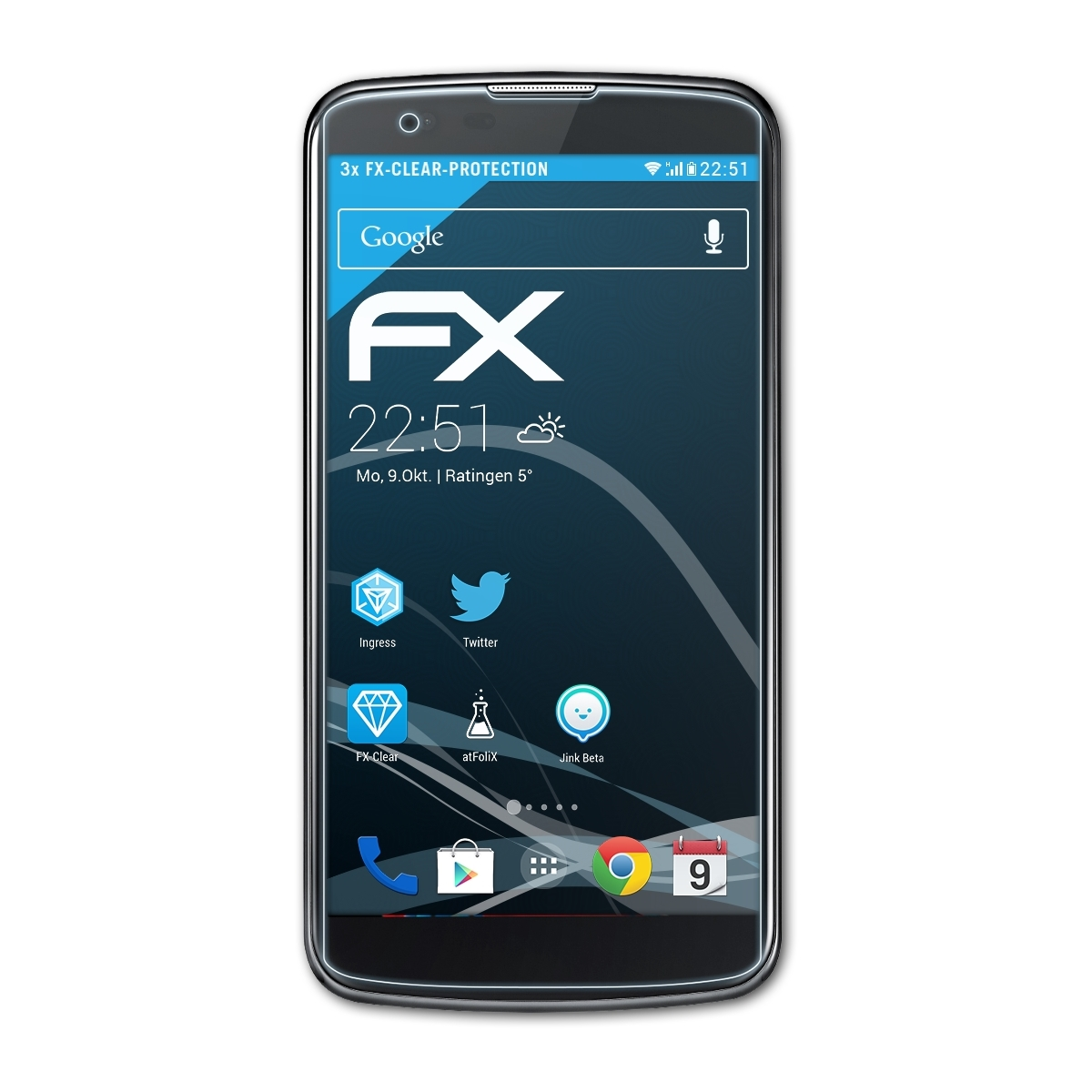 3x LG ATFOLIX FX-Clear Displayschutz(für K8)