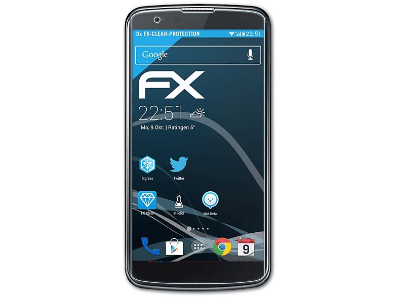 ATFOLIX 3x FX-Clear Displayschutz(für LG K8)