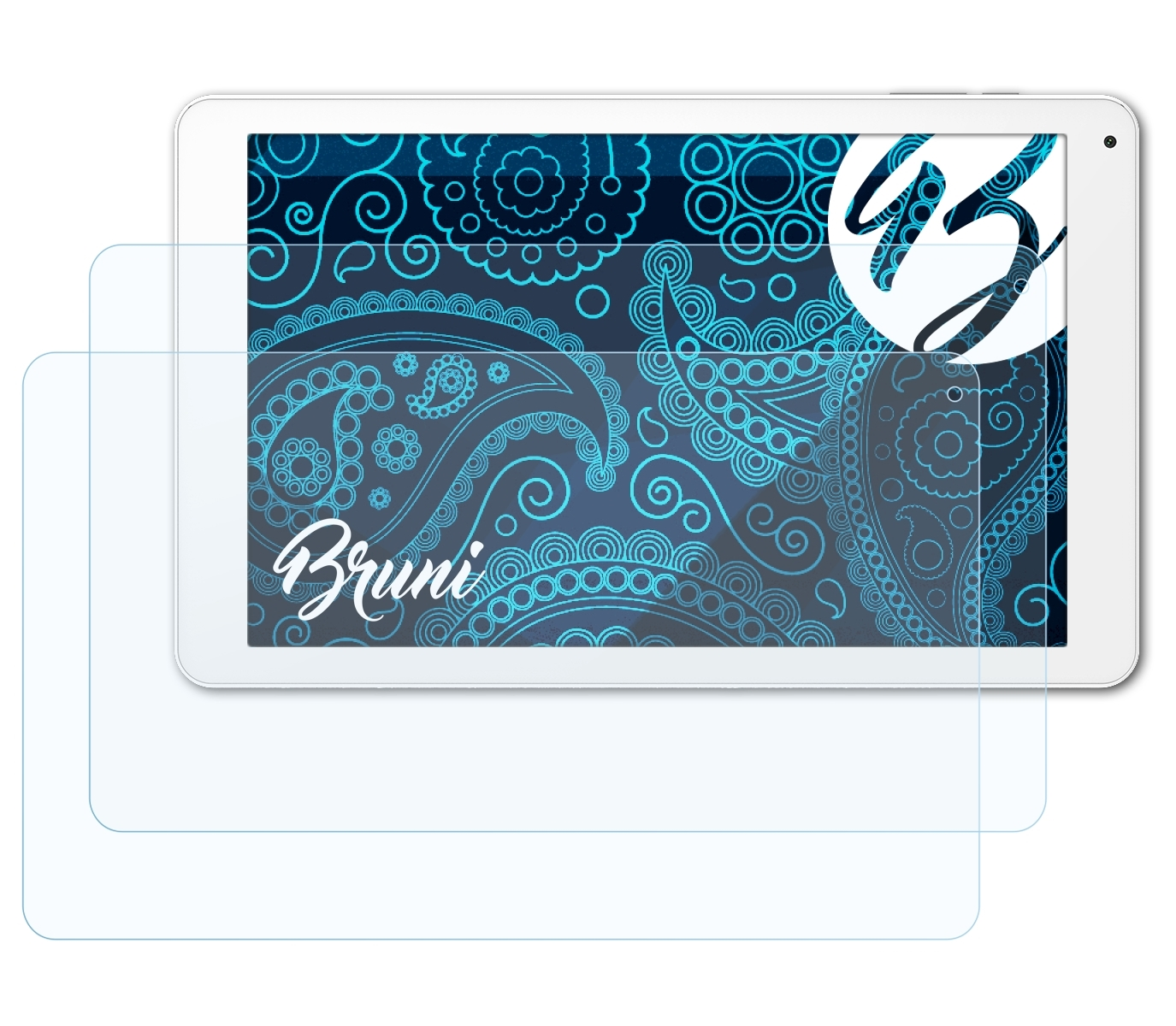 BRUNI 2x Basics-Clear Schutzfolie(für Archos 101 3G) Platinum