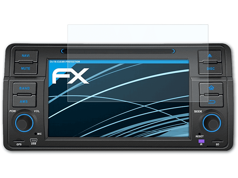 ATFOLIX 2x FX-Clear Displayschutz(für Pumpkin ND1172B 7 Inch)