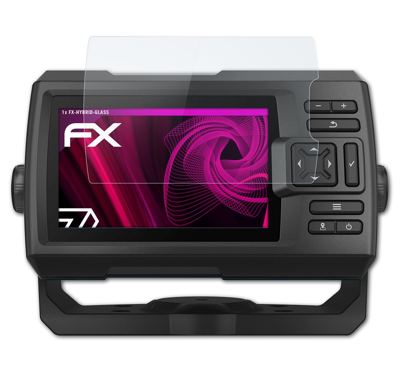 ATFOLIX FX-Hybrid-Glass 5cv) Garmin Schutzglas(für Striker Vivid