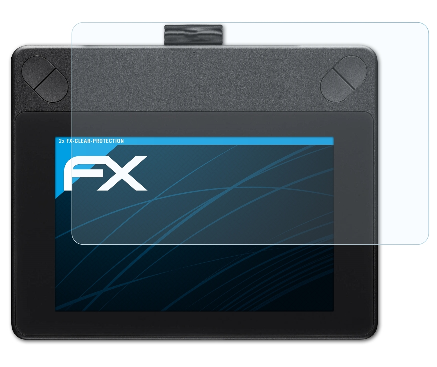 ATFOLIX 2x FX-Clear Displayschutz(für Art Wacom INTUOS Small)