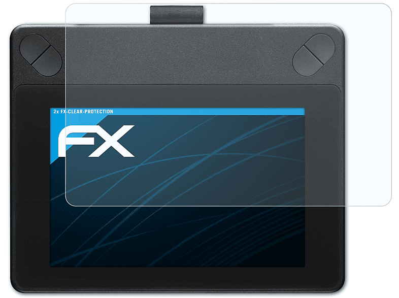 ATFOLIX 2x FX-Clear Displayschutz(für Small) Art Wacom INTUOS