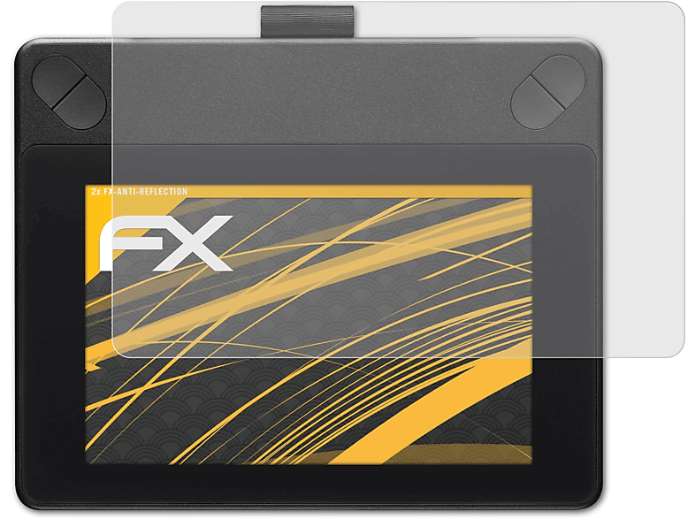 ATFOLIX 2x FX-Antireflex Displayschutz(für Wacom INTUOS Art Small)