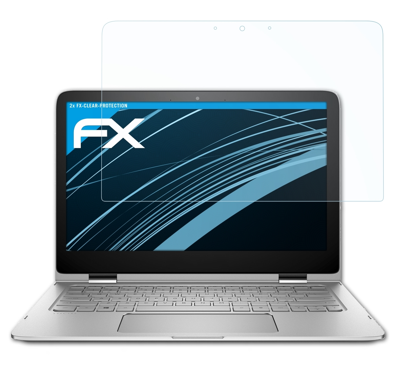ATFOLIX 2x FX-Clear x360 Spectre Displayschutz(für 13-4157ng) HP