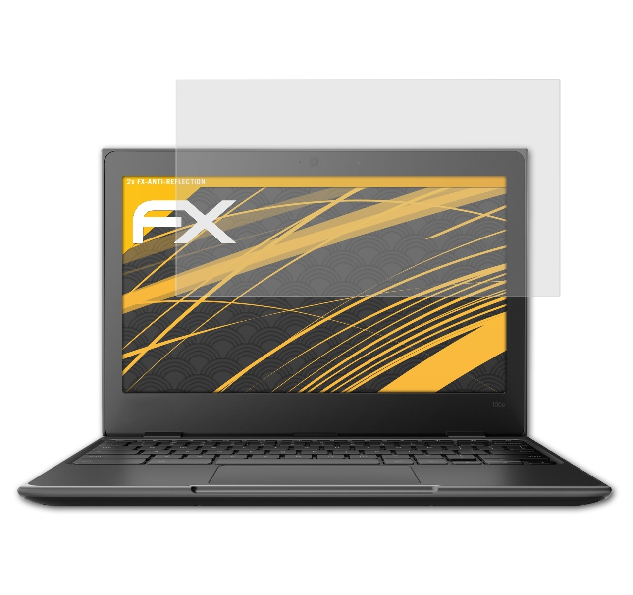 Lenovo Chromebook) 2x ATFOLIX FX-Antireflex Displayschutz(für 100e