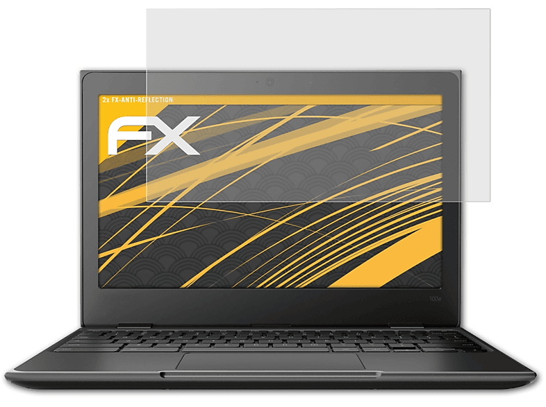 100e Displayschutz(für 2x Chromebook) ATFOLIX Lenovo FX-Antireflex