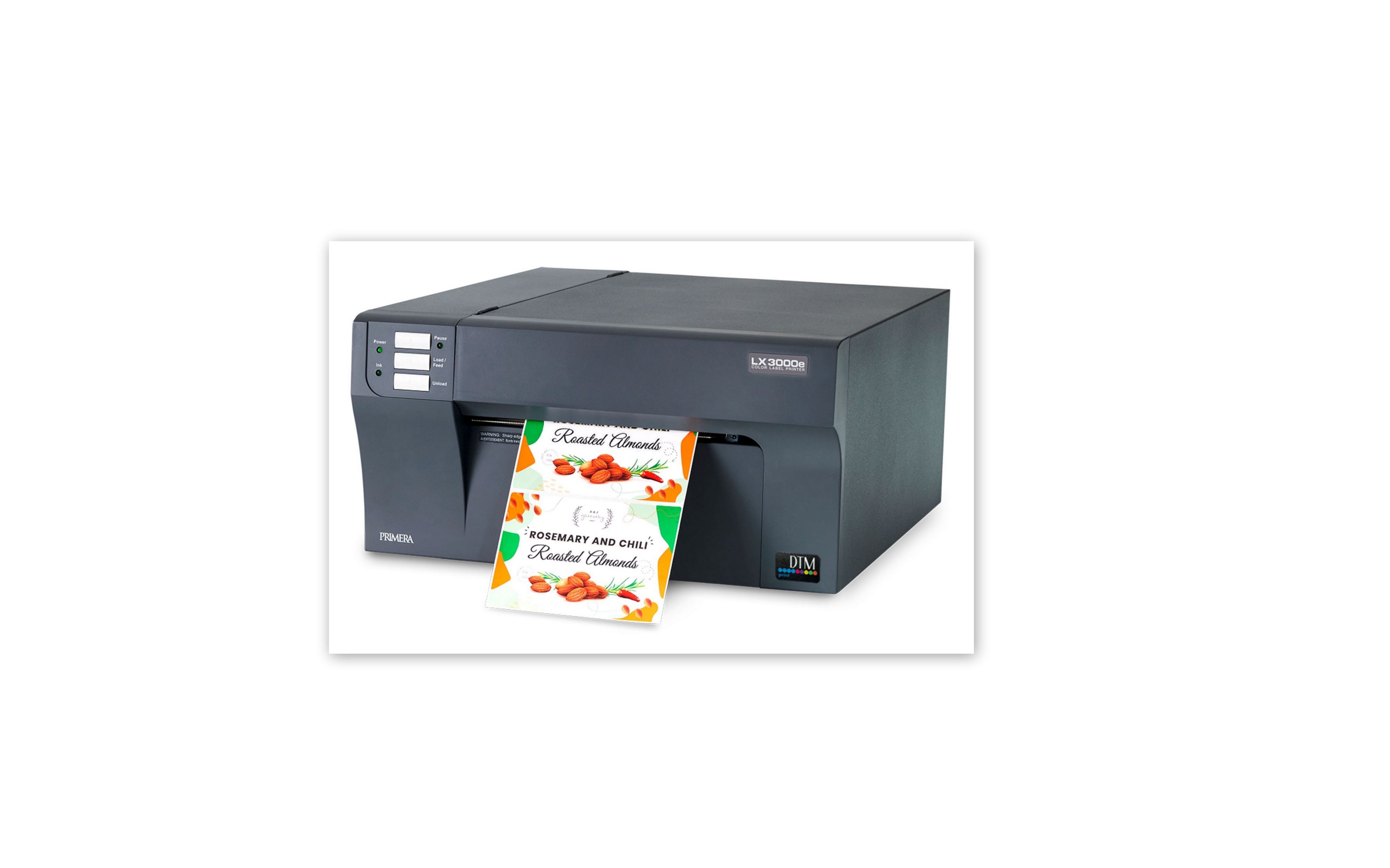 DTM PRINT Label LX3000e Label Pigment-basierte Tintentanks(CMY) Printer Color separaten Printer Netzwerkfähig drei Vollfarb-Drucktechnologie mit Inkjet WLAN Pigment