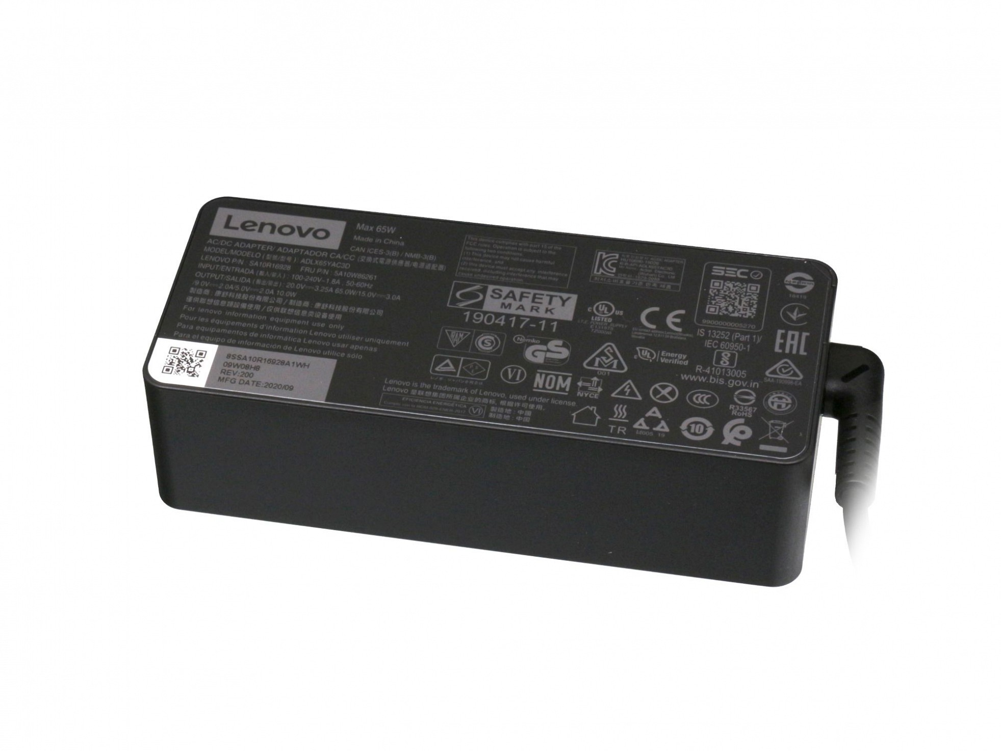 LENOVO 5A10W86280 Original USB-C Netzteil 65 Watt