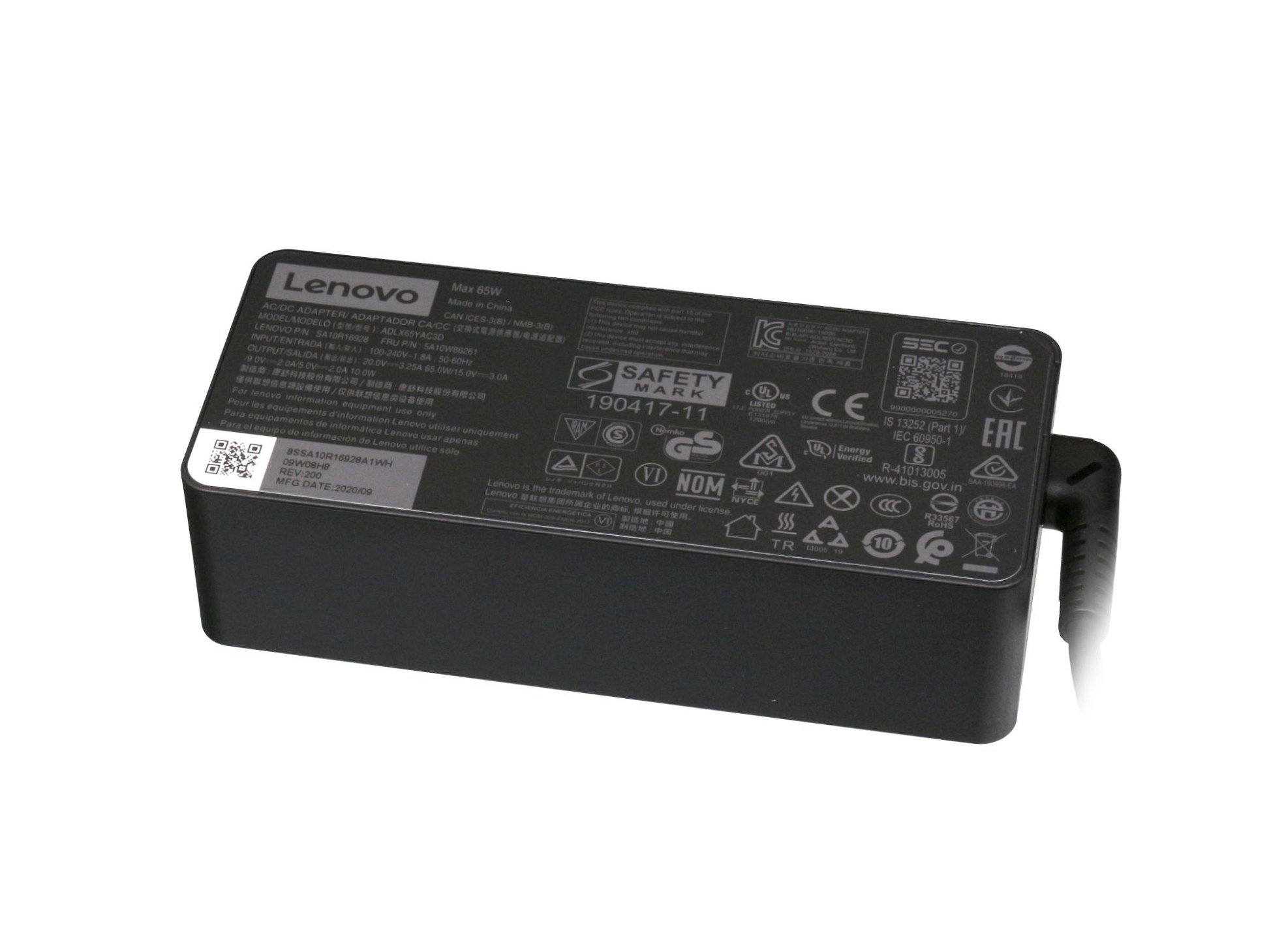 LENOVO 5A10W86283 Original USB-C Netzteil 65 Watt
