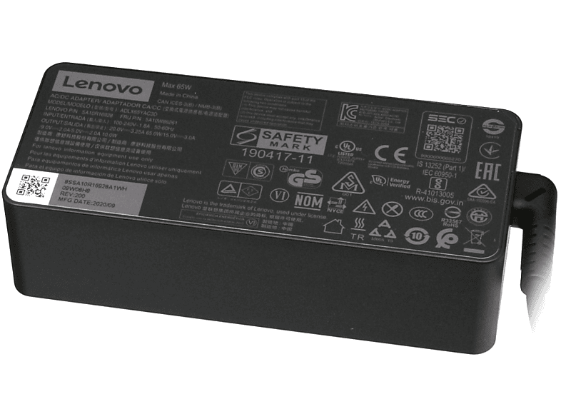 LENOVO 5A10W86283 Original USB-C Netzteil 65 Watt