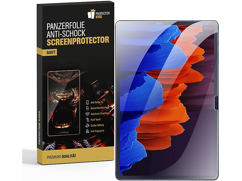 MATT ANTI-REFLEX Plus) Galaxy Panzerfolie Tab PROTECTORKING ANTI-SHOCK Samsung S8 Displayschutzfolie(für 3x