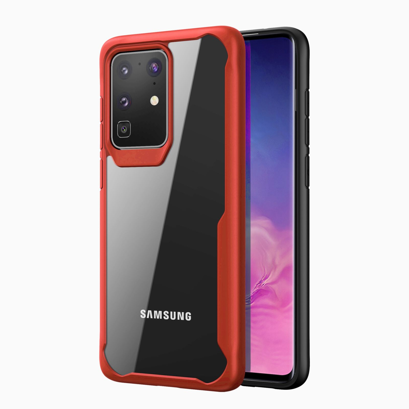 Rot Hülle, LOBWERK Samsung, S20+ Zoll, 6.7 Plus Backcover, Galaxy