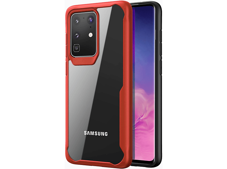 S20 Hülle, Zoll, Rot 6.2 Galaxy Backcover, Samsung, LOBWERK