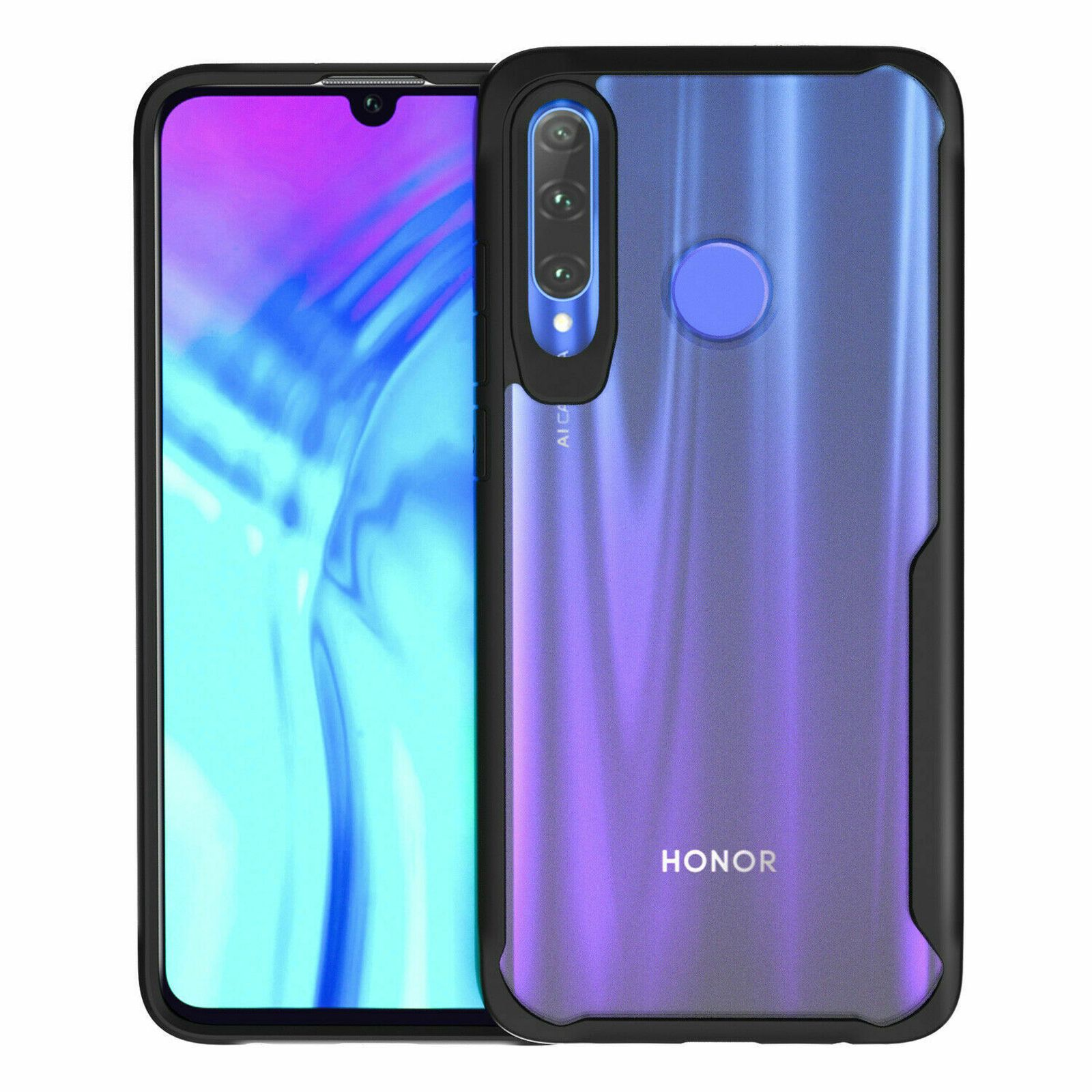 Schwarz Huawei, Honor P Backcover, 2019, LOBWERK Hülle,