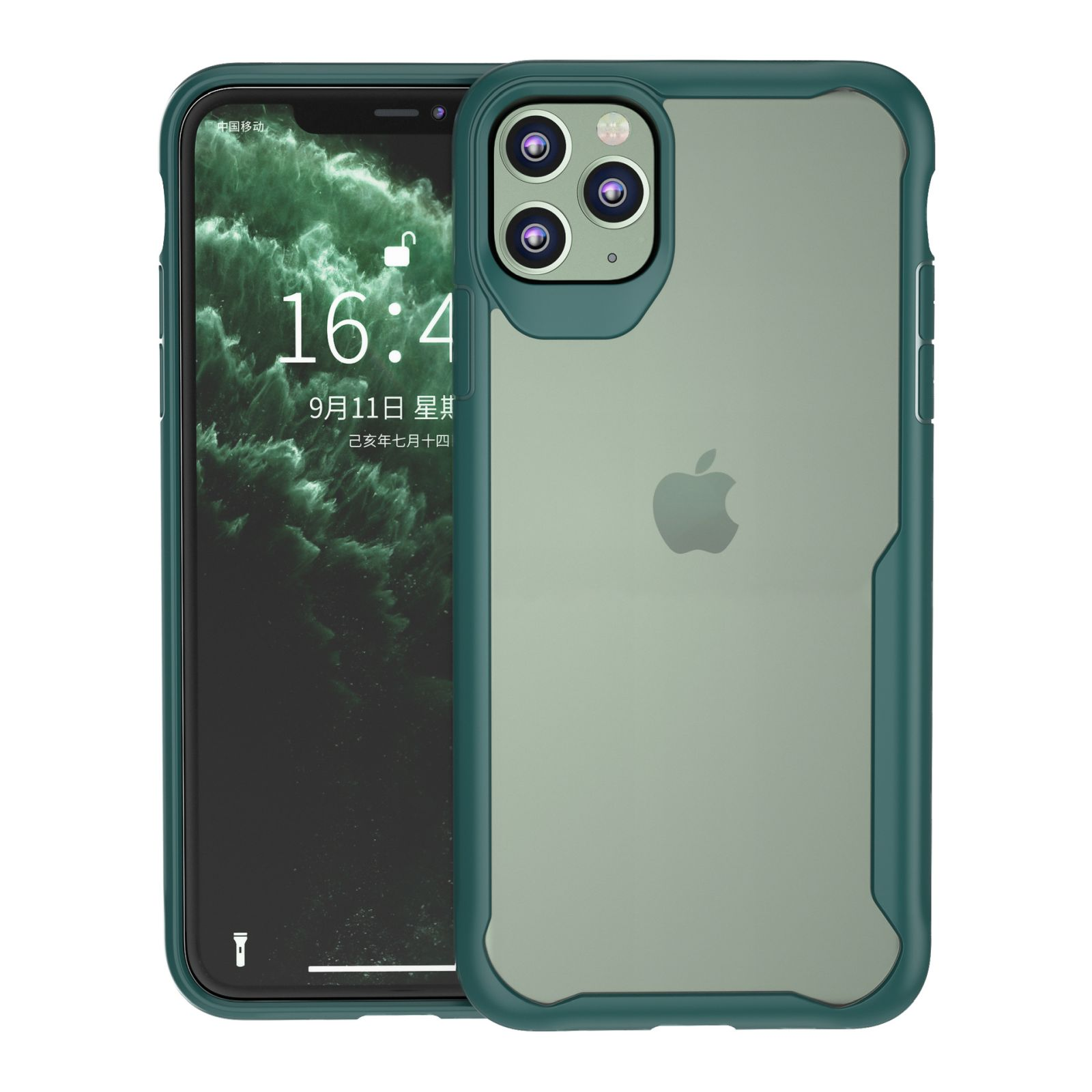 11 6.1 XI iPhone Grün Apple, Zoll, Backcover, Hülle, LOBWERK 2019