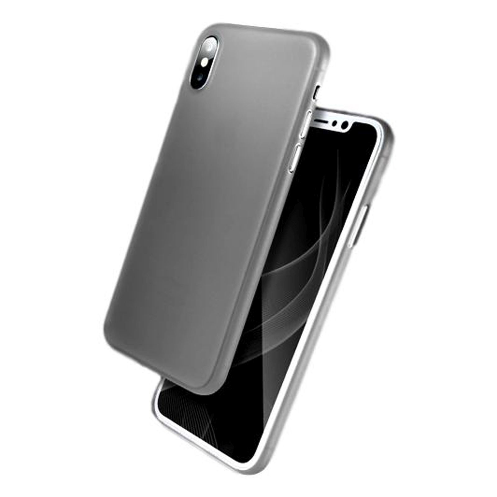 Grau Backcover, Hülle, iPhone 6.5 Max XS Zoll, LOBWERK Apple,