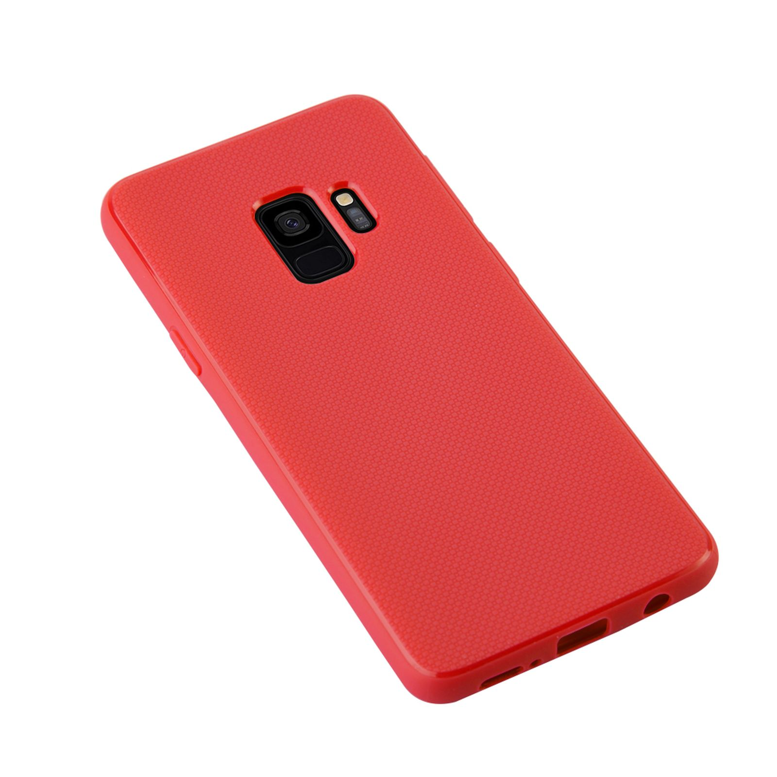Samsung, LOBWERK 5.8 Backcover, Hülle, SM-G960 Rot Galaxy S9 Zoll,