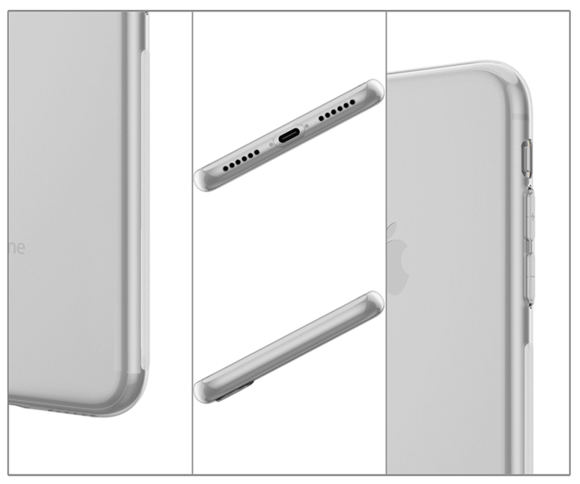 10 Backcover, X iPhone Apple, Grau Hülle, LOBWERK iPhone / Zoll, 5.8