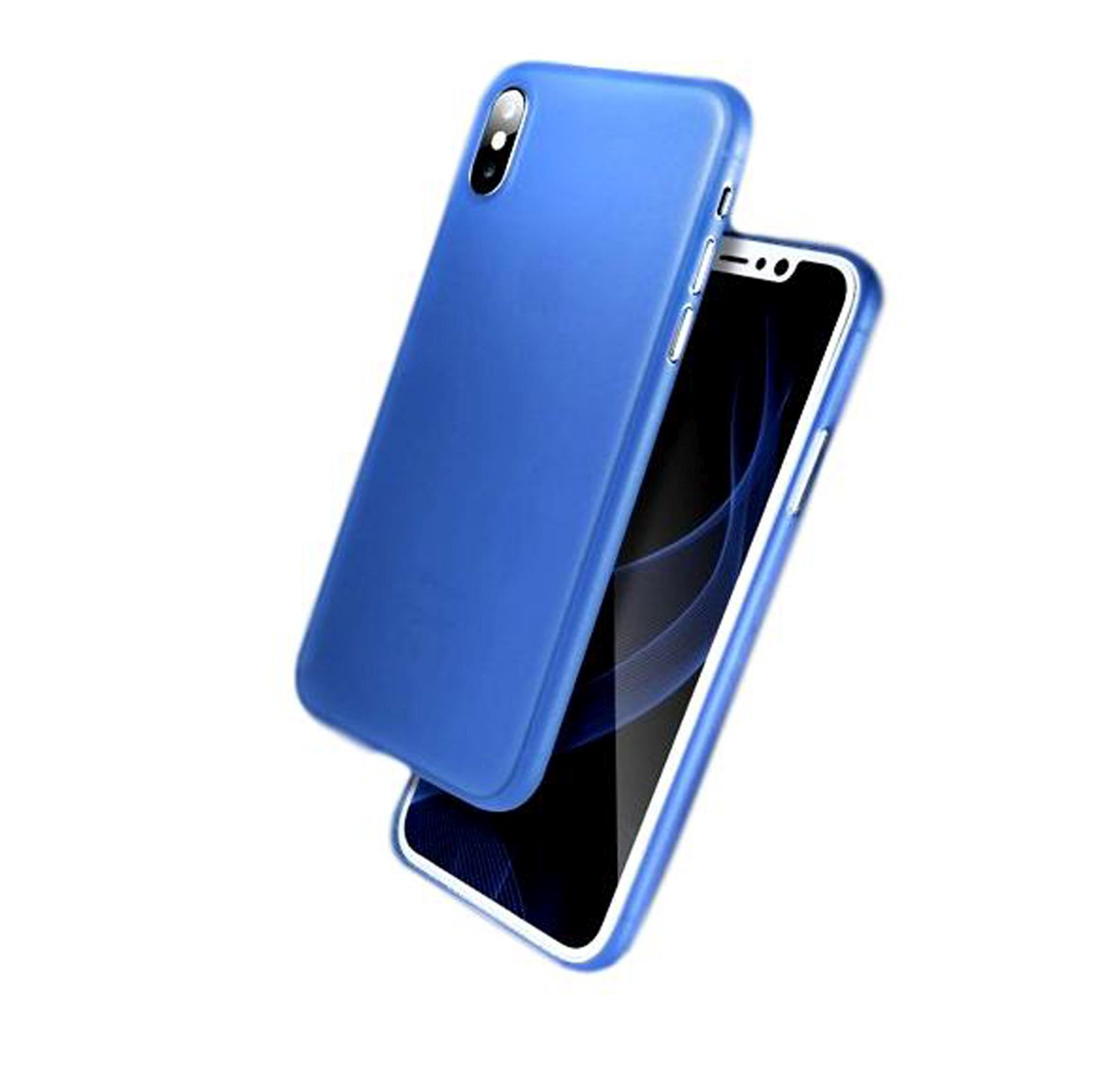 LOBWERK Max XS Zoll, Hülle, Blau iPhone Backcover, Apple, 6.5