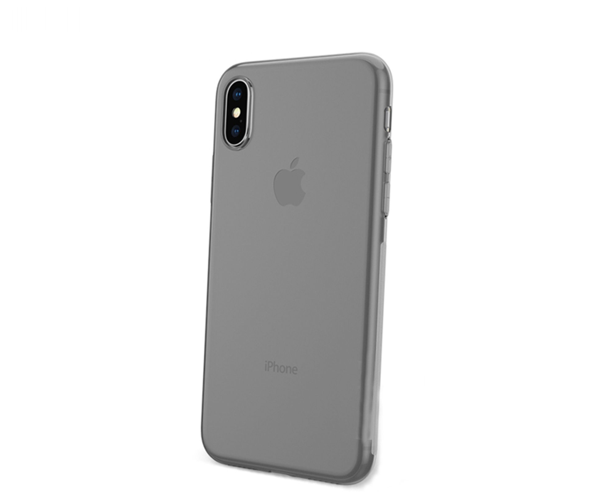 Backcover, iPhone iPhone X Zoll, Grau 10 LOBWERK Apple, / Hülle, 5.8