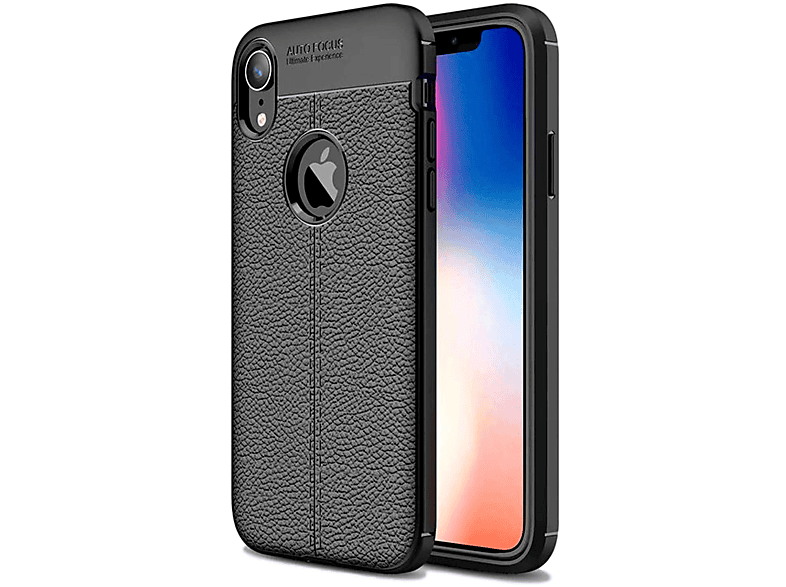 LOBWERK Hülle, iPhone 6.1 XR Backcover, Apple, Zoll, Schwarz