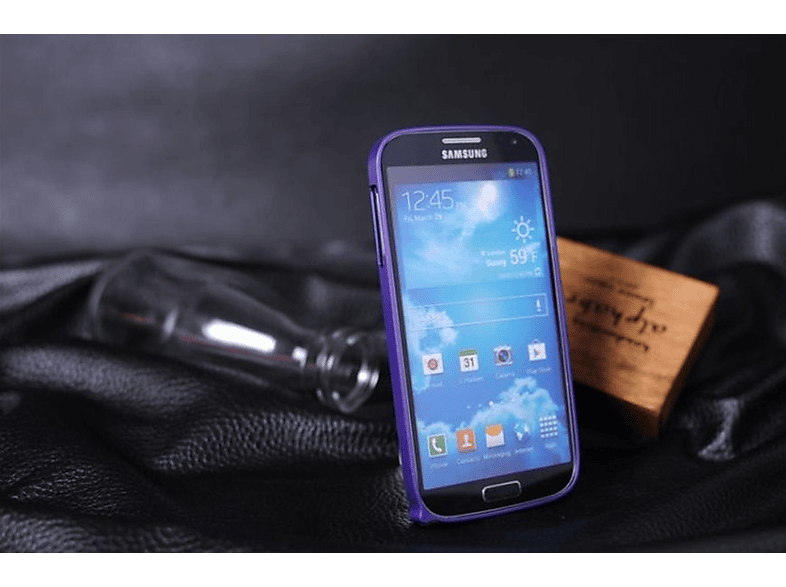 Samsung, Hülle, Backcover, Lila LOBWERK S4 Galaxy i9500 i9505,