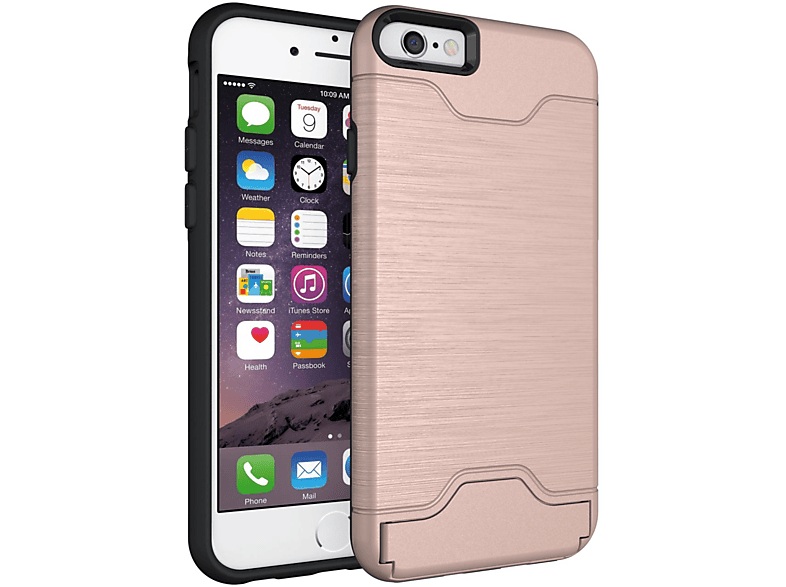 iPhone LOBWERK 5.5 bronze Backcover, Plus Zoll, Hülle, Apple, 6
