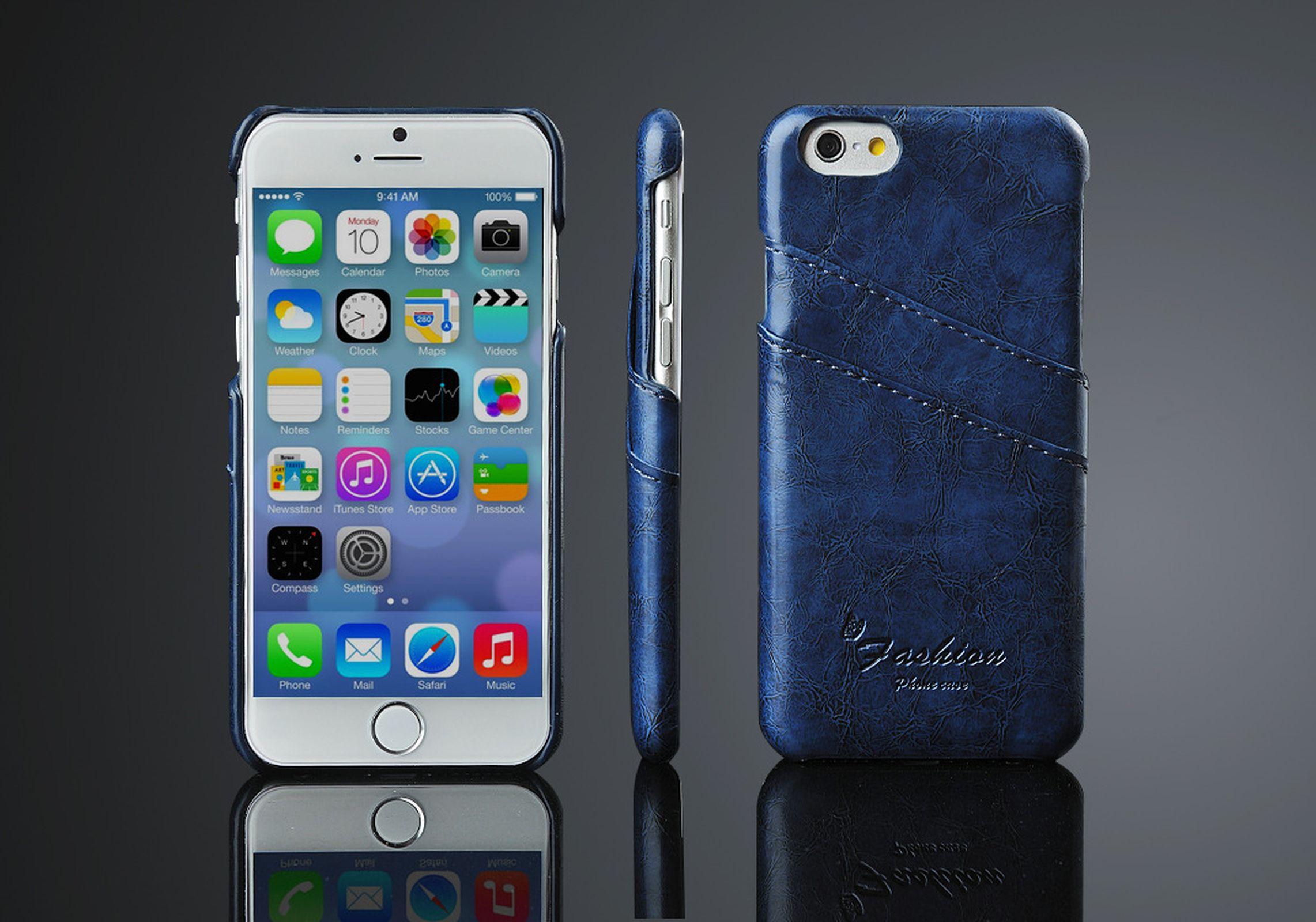 LOBWERK Backcover, Apple, Blau Hülle, 5.5 iPhone Zoll, 8 Plus