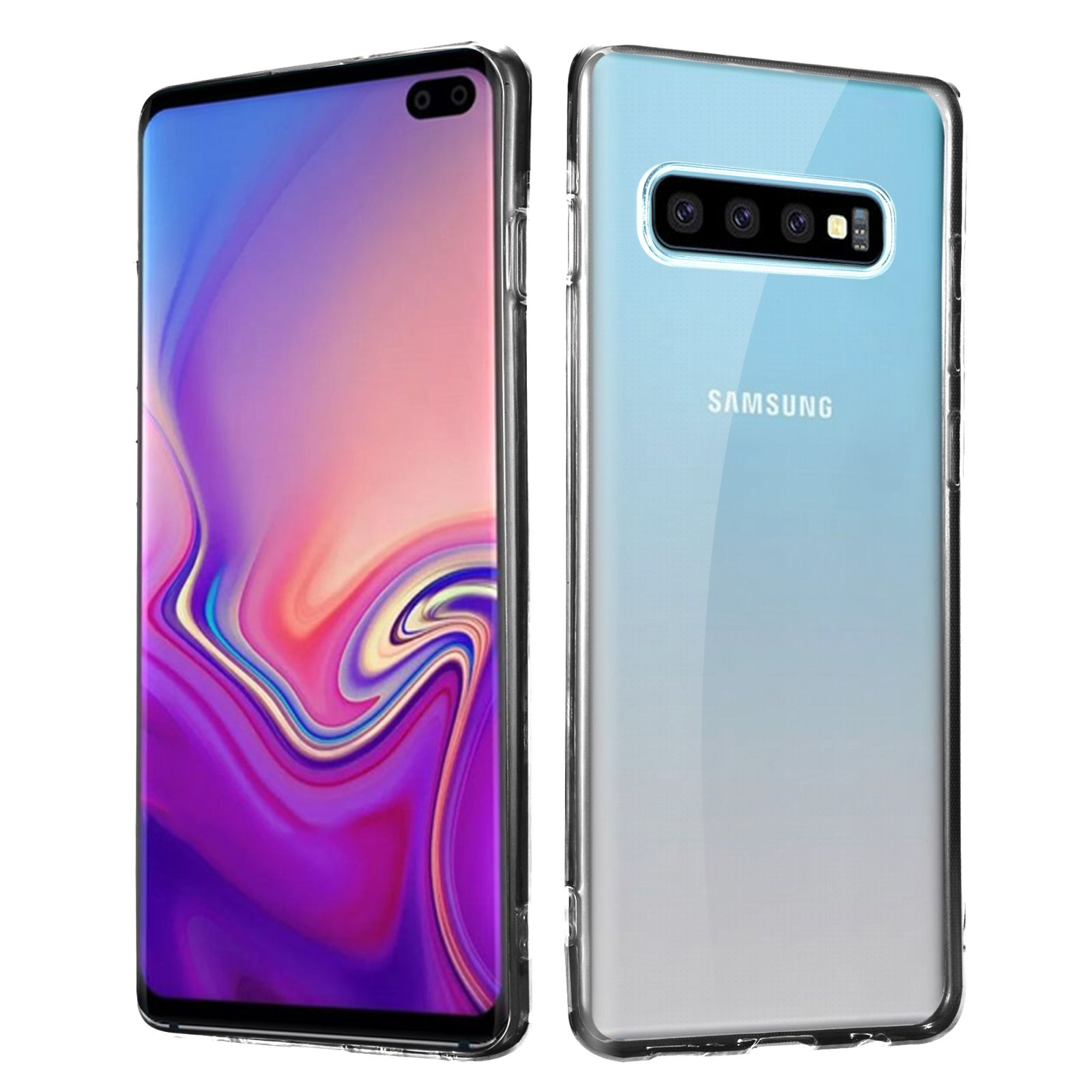 Galaxy S10 Transparent Samsung, LOBWERK Zoll, Backcover, SM-G975 Plus/S10+ Hülle, 6.4