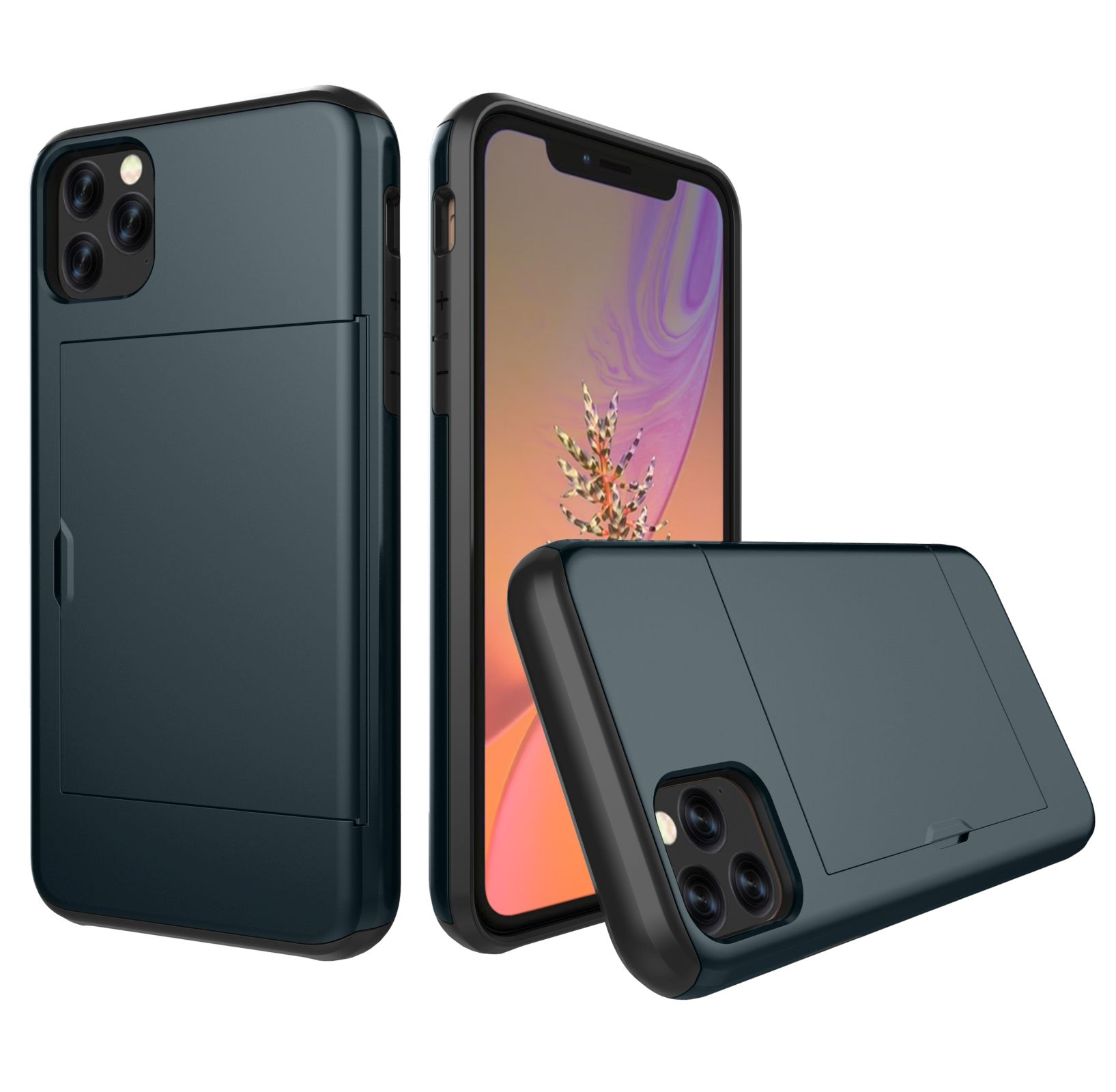 Blau iPhone 11 2019 5.8 Pro Zoll, Hülle, LOBWERK Apple, Backcover,